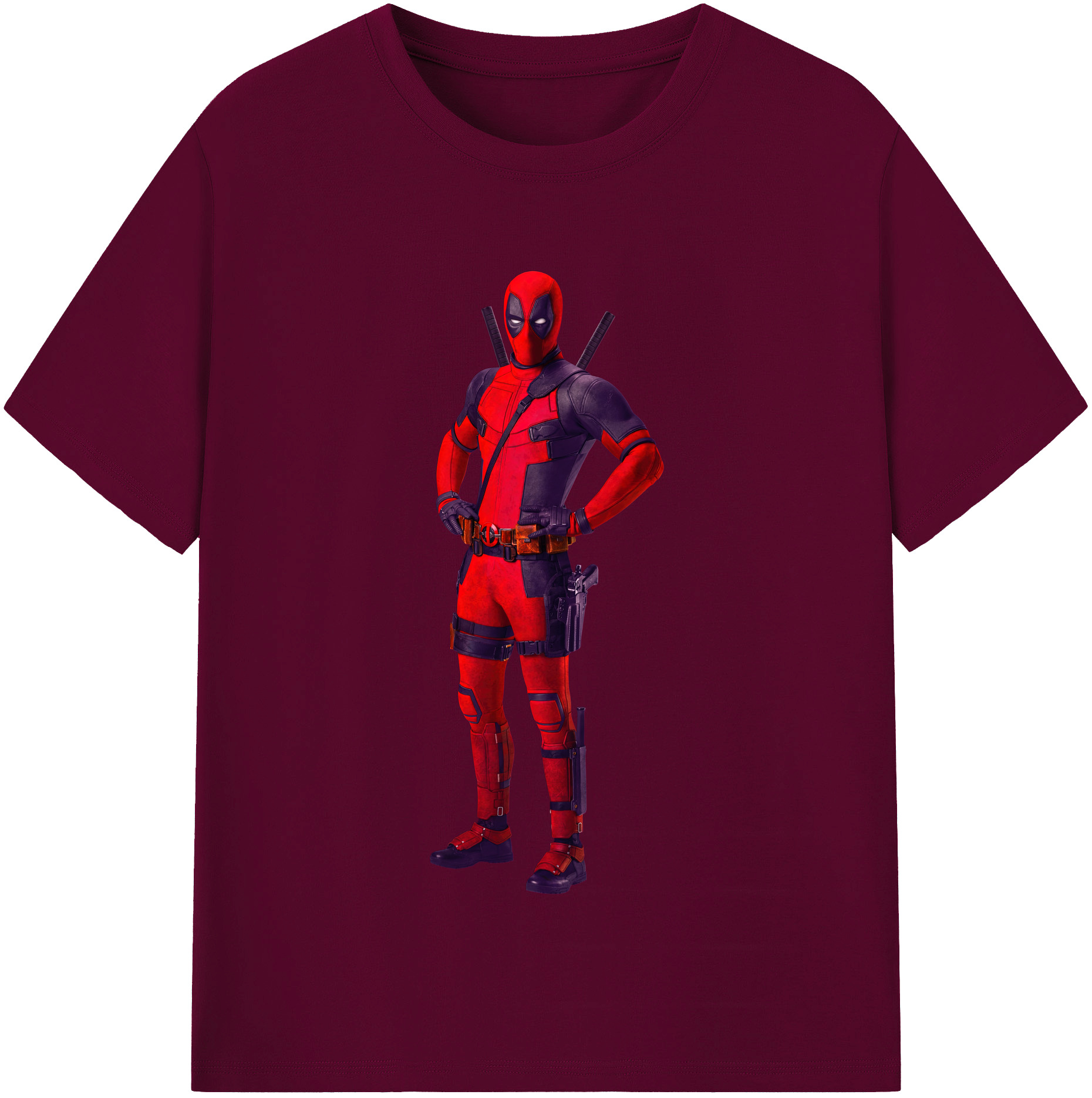 （画像用） Deadpool デッドプール レディースカジュアルプリントTシャツ（綿100％）